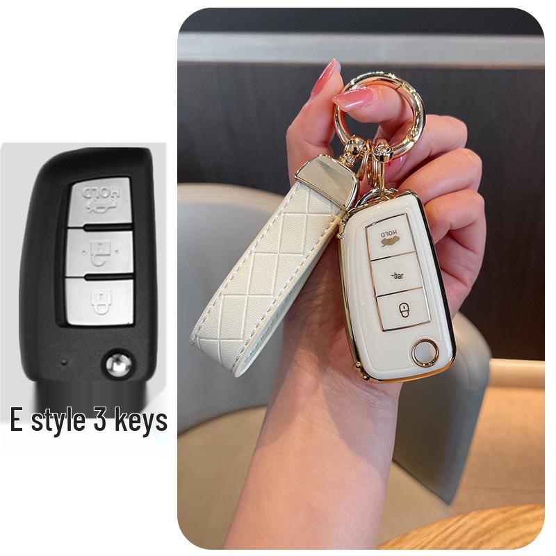 Nissan 14th Gen Sylphy Key Case for Qijun, Murano, Tiida, Teana, Qashqai - Women's Classic Style