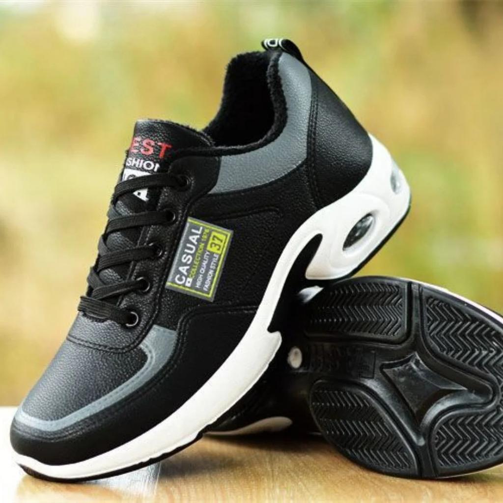 Nouvelle tendance printemps 2025 Chaussures de sport pour hommes à lacets semelle épaisse décontractées respirantes mode Grandes tailles Résistance au glissement