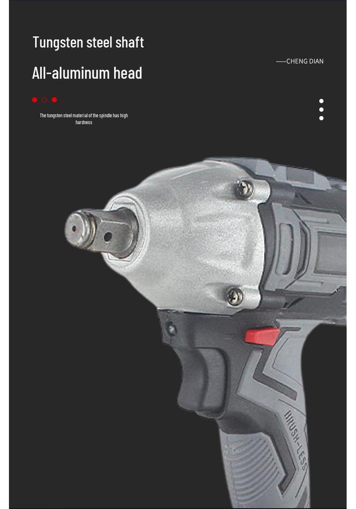 Rechargeable Brushless High-Torque Electric Impact Wrench for Auto Repair & Woodworking