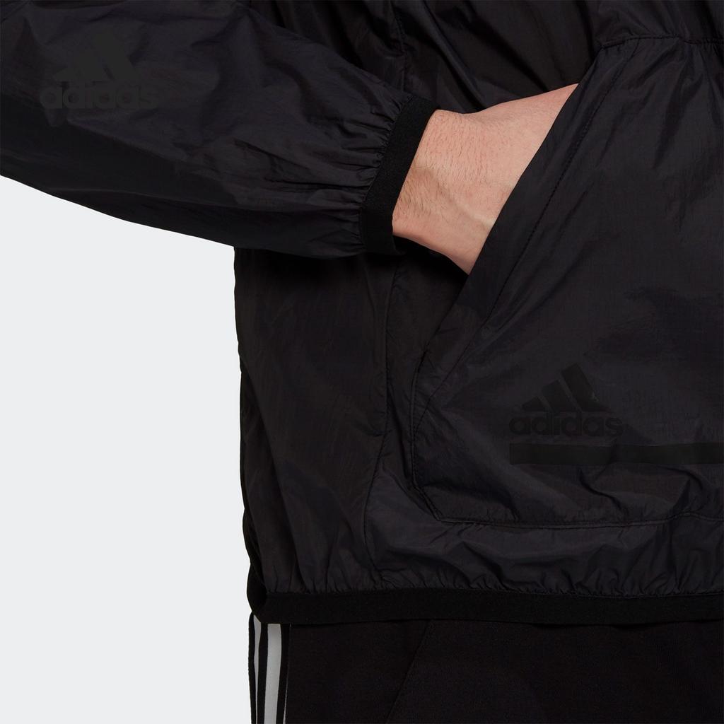 Adidas Jackets Men's Black Hooded Moderate Other GQ6265