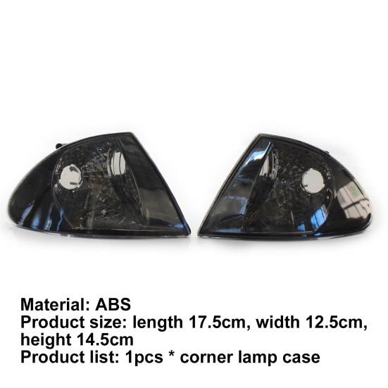 Corner Light Housing Anti-corrosion Replacement ABS Left/Right Turn Signal Lamp Bezel Shell 63136902765 63136902766 for BMW 3 Series E46 Sedan 98-01