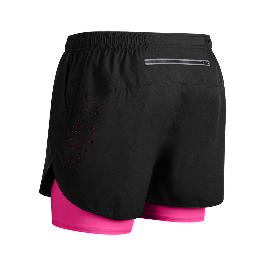 Men's Quick-Dry 2-in-1 Running Sports Shorts with Anti-Exposure Liner