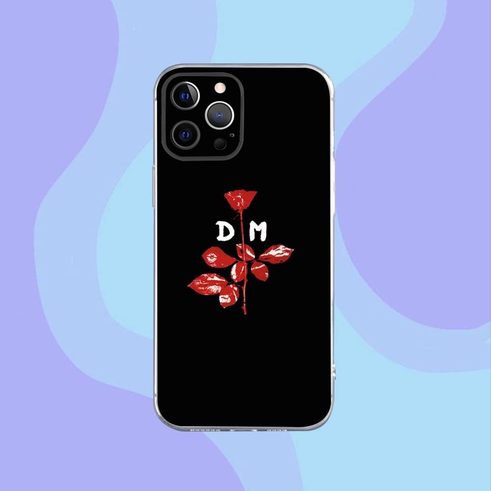 D-Depeches M-Modes Phone Case For iPhone 16,15,14,13,12,11 Pro,Max,Plus,X,XS,XR,SE,Mini Transparent Silicone Soft iPhone16e