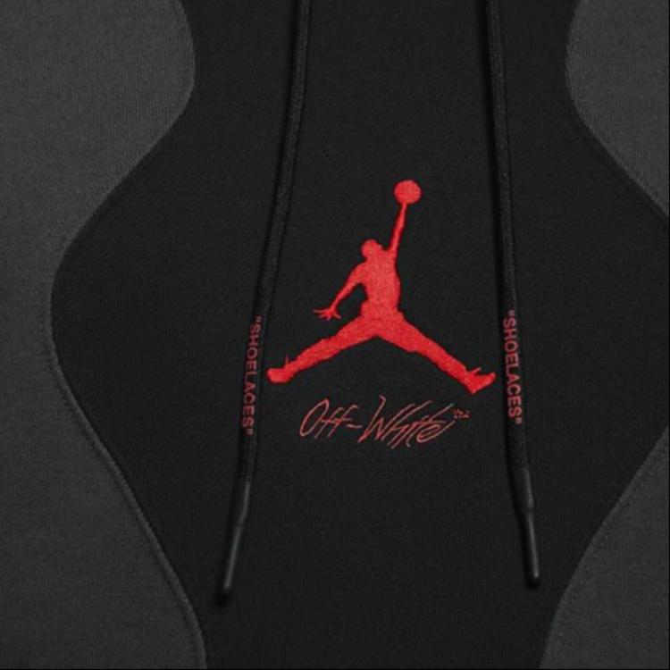 Bluza z kapturem Air Jordan x Off-White (Rozmiar azjatycki) Czarne Męskie Topy CV0541-010