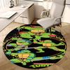 Teenage Mutant Ninja Turtles,TMNT Chair Mat Round Rug Office Carpet, Machine Washable, Non Slip, Suitable for Living Rooms, Bedrooms