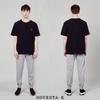 NOVENTA-K Round Pique Short Sleeve T-Shirt Black