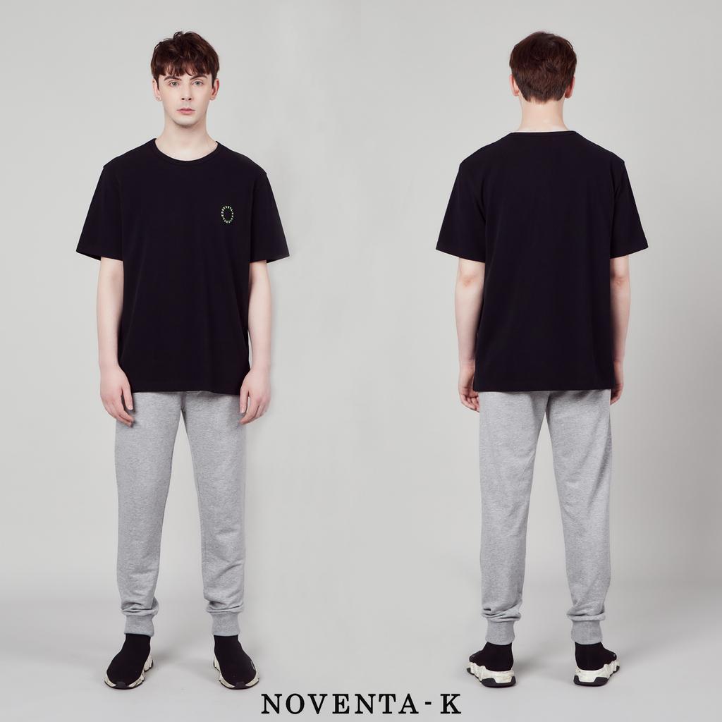 NOVENTA-K Round Pique Short Sleeve T-Shirt Black