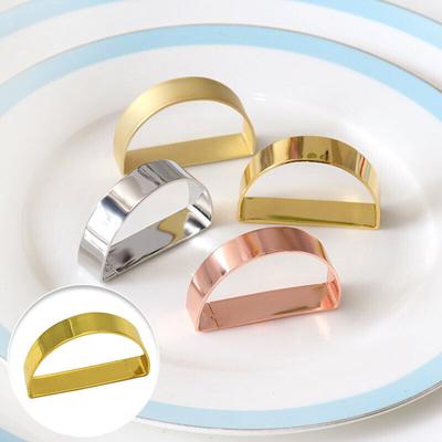 Metall Serviettenringe Hochzeit Handtuchhalter Schnalle Esstisch Party Bankett Dekor