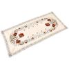 Red Floral Flower Hollow Embroidered Table Runner Tablecloth Cutwork Table Decor