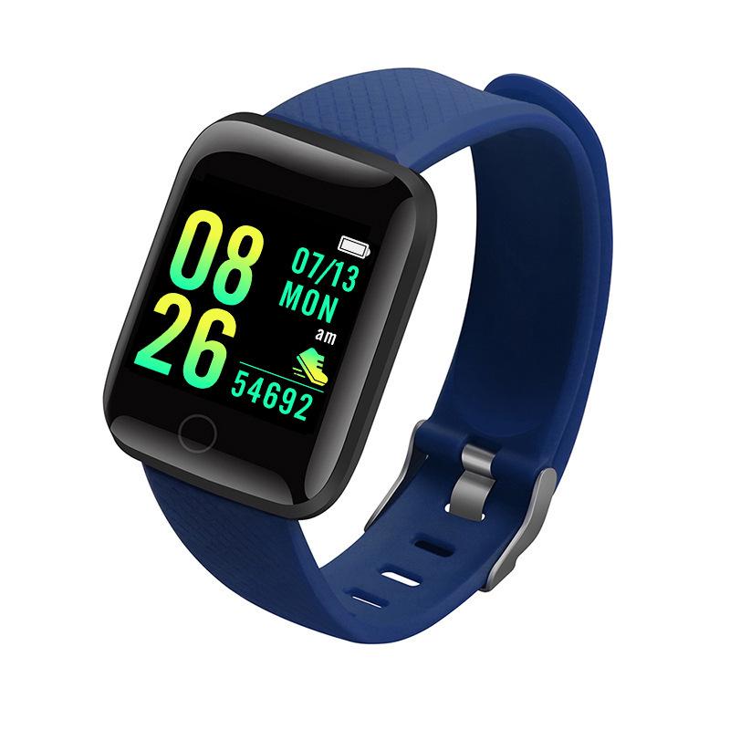 116Plus D13 Smart Sports Bracelet with Color Screen, Step Counter, Bluetooth Alerts, Heart Rate & Blood Pressure Monitor.