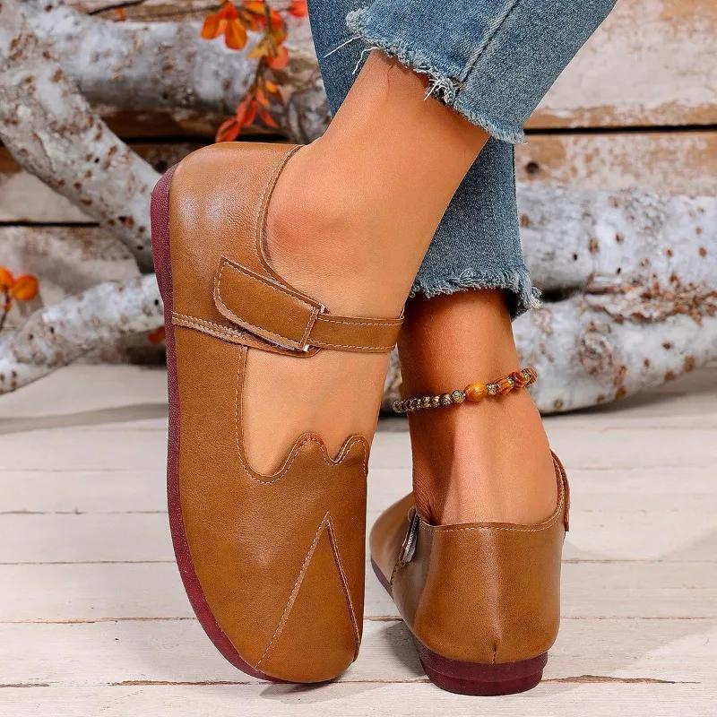 2025 Summer Hot Sale Round Toe Women's Soft Bottom Flats Classics Shallow Outdoor Flats for Women Daily Plus Size Shoes Zapatos