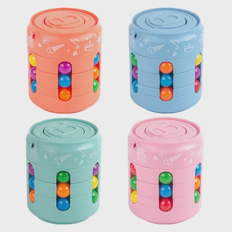 Children's Educational Magic Beans Rotating Ball: Baby-Shaped Rubik's Cube Decompression Toy