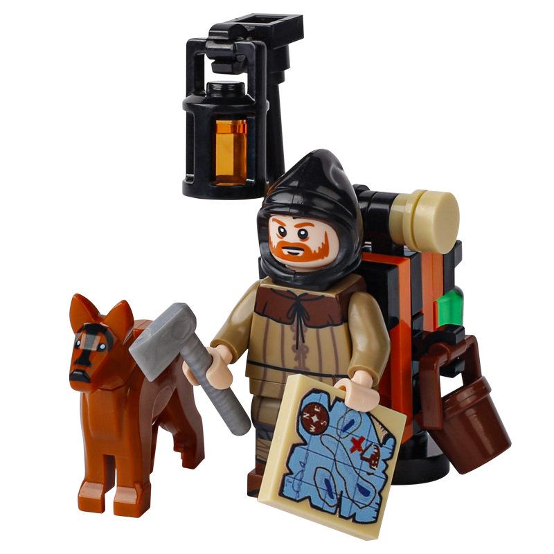 

Средневековый Крестьянин Кузнец Бродяга Персонаж Строительный Блок Игрушки