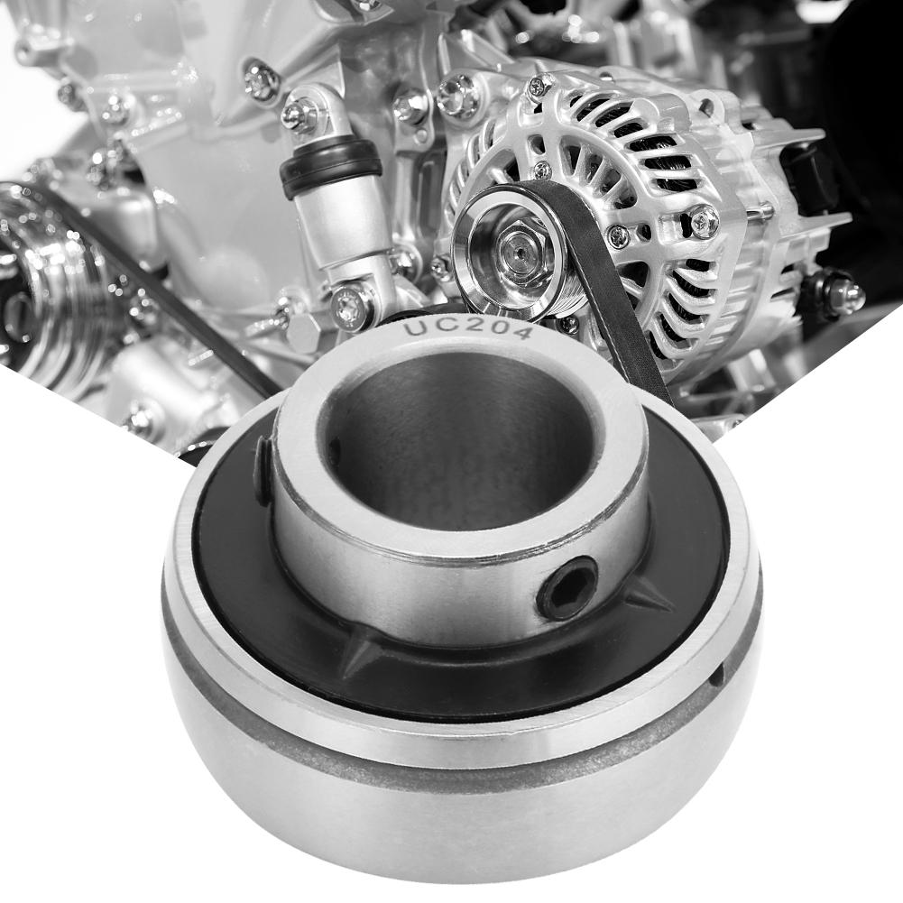 1Pcs Plated Insert Mounted Ball Steel Bearing UC204 20mm