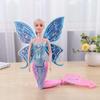 Swimming Mermaid Doll Girls Magic Classic Mermaid Toy with Butterfly Wing Toys For Girls Montessori