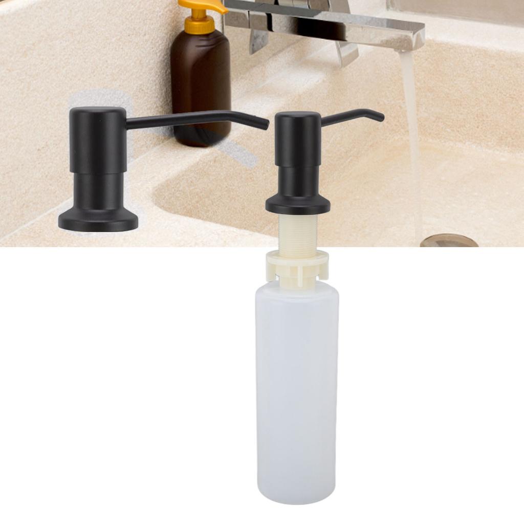 300ml Kitchen Sink Soap Dispenser Stainless Steel 360 Degrees  Rotation Multifunctional Soap Dispenser for Kitchen