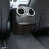 For Mercedes Benz C Class W205 2015-18 ABS Carbon Fiber Car Rear Air Conditioning Vent Anti-kick Cover Decorate Car Accessories