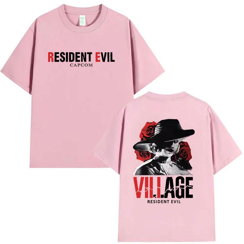 Heißes Spiel Resident Evil Merch T-Shirts Herren Damen Vintage Hohe Qualität Mode T-Shirt Sommer Baumwolle Übergroße T-Shirts Streetwear