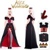 Alice Wonderland In The Red Queen Cosplay Costume Outfits Halloween Carnival