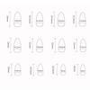 Artistic Press On Nail with Pearlescent Finish and Multiple Size for Women Girl Wedding Formal Occasion Nail Art 24PCS