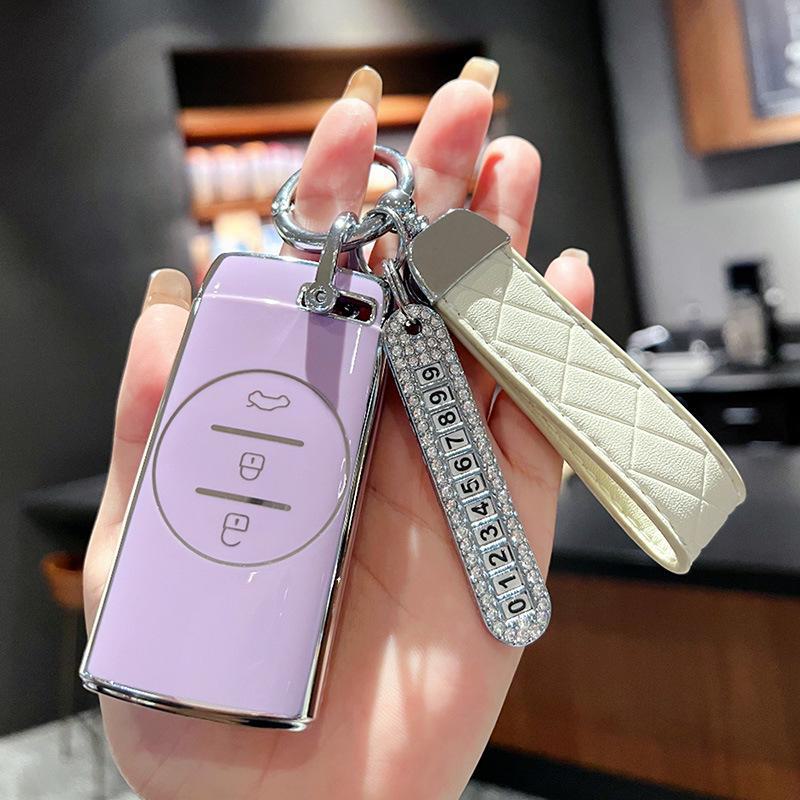 Chery Xingtu TX Tiggo 7 Key Cover for 21 Models - High-End Shell with Buckle for Zhuifeng Lingyun Lanyue LX, 3X and 5X Cars.