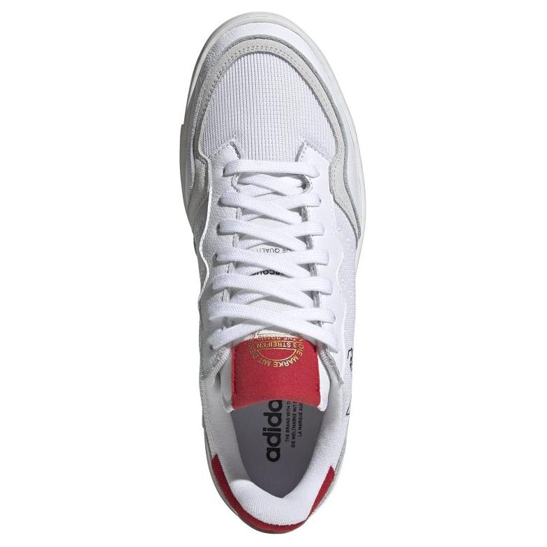 Adidas Supercourt White Scarlet Men Sneakers Cloud-White EF5881