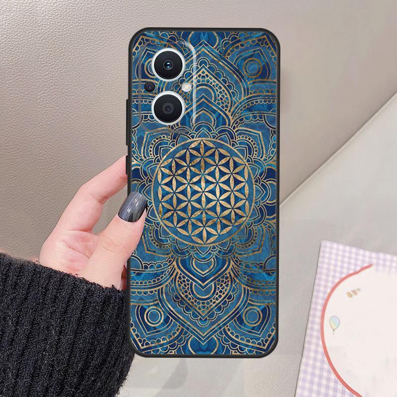 Flower Life In Lotus Pastel Golds Funda For OPPO Reno 10 11 12 13 14 Pro 8 7 Lite 11F 12F 13F 14F OPPO Find X8 X5 X6 X9 Pro Case