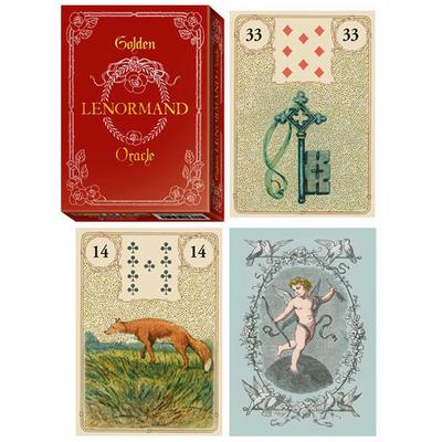 [A1010] – Von „Golden Lenormand“ inspiriertes Kartenspiel (Orakel) - 13. 5x10x3cm