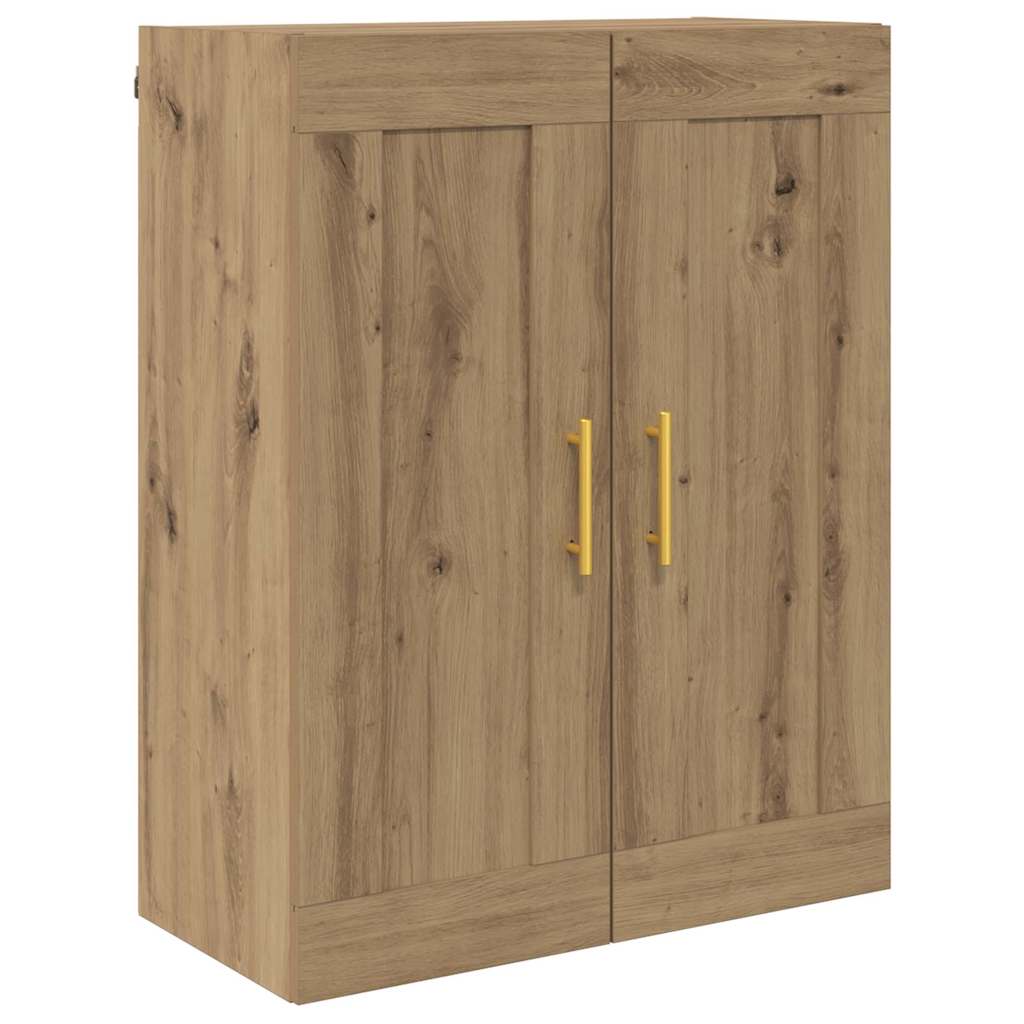 Wall Mounted Cabinet 2 pcs Artisan Oak Finish 69.5 x 34 x 90 cm