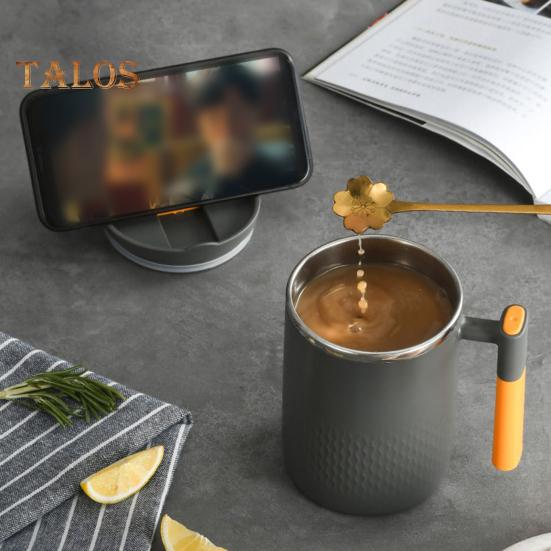 Coffee Mug Comfortable Grip Heat Insulation Easy To Clean Useful Tea Drink Mug with Lid Home Supplies