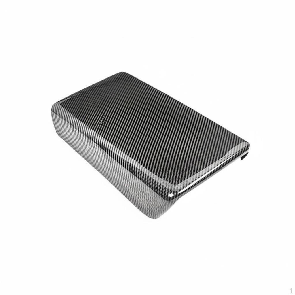 Model E/Y Armrest Cover, Carbon Fiber Texture, Rear Air Vent Protector, Interior Upgrade for