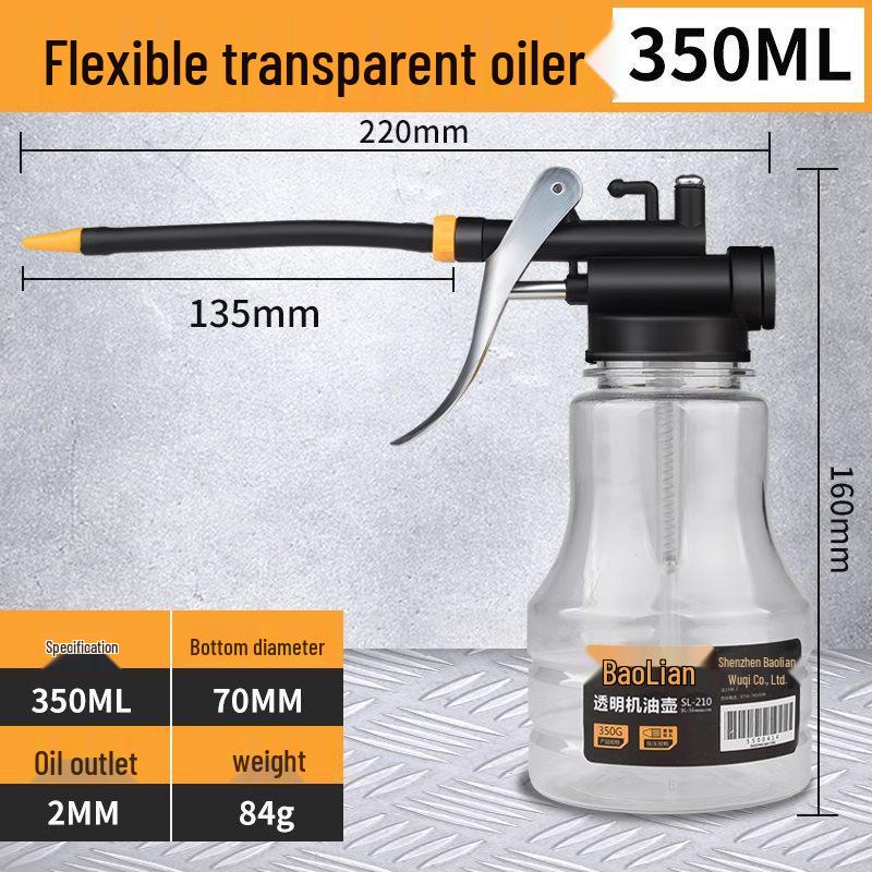 High-Pressure Long Spout Oil Gun Sprayer for Household Lubrication