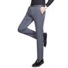 LangSha Men's Straight-Fit Wrinkle-Free Casual Pants