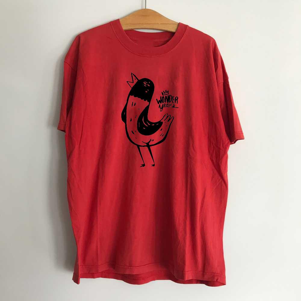 

Rare The Wonder Years The Bird T Shirt Red All Size S-5Xl Unisex T-Shirt XL