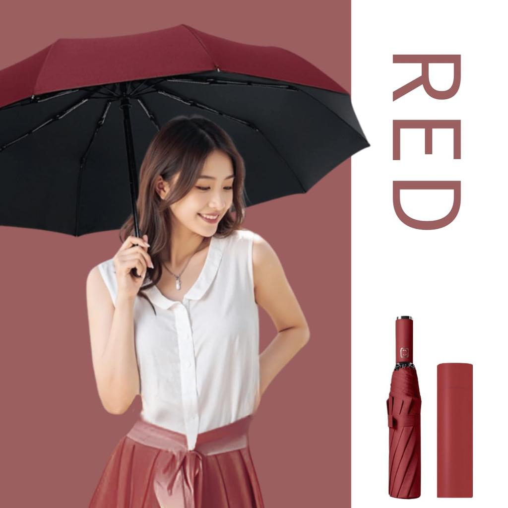 Prv in A folding umbrella that keeps your bag dry and feels like For both sunny and rainy large super automatic opening and 10 UV light heat thermal