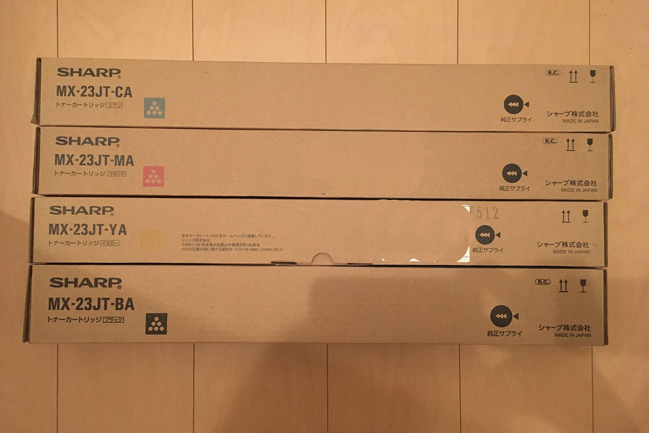 

set SHARP Japanese genuine toner MX-23JT 4-color MX-2310F/MX-3111F/MX-2514FN/MX-3114FN