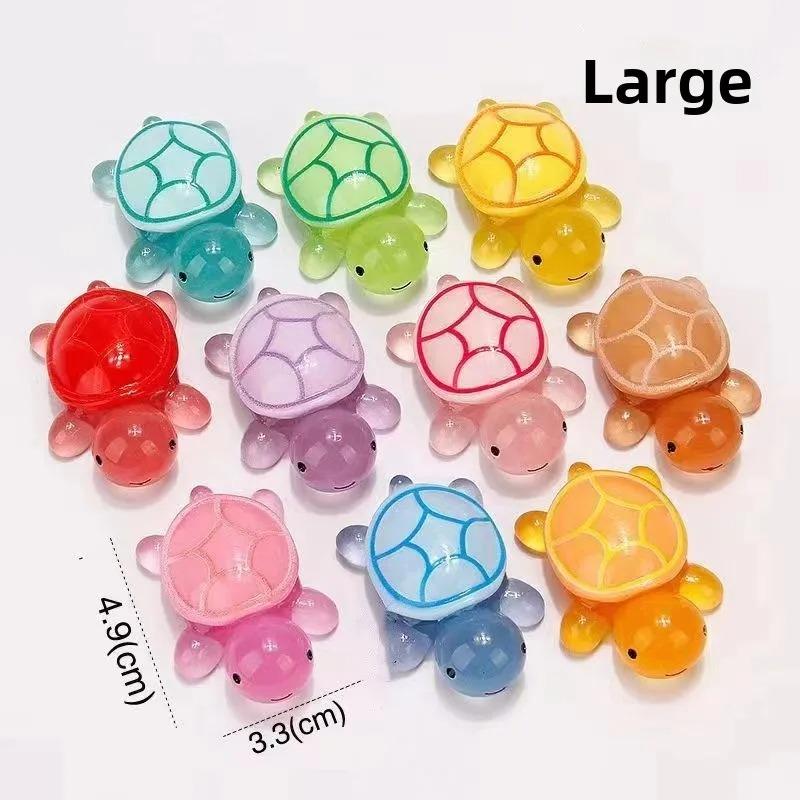 Cute Mini Luminous Turtle Ornaments Glowing In The Dark MiniTurtle Micro Landscape Kids Toys Home Decoration Gift 20PCS