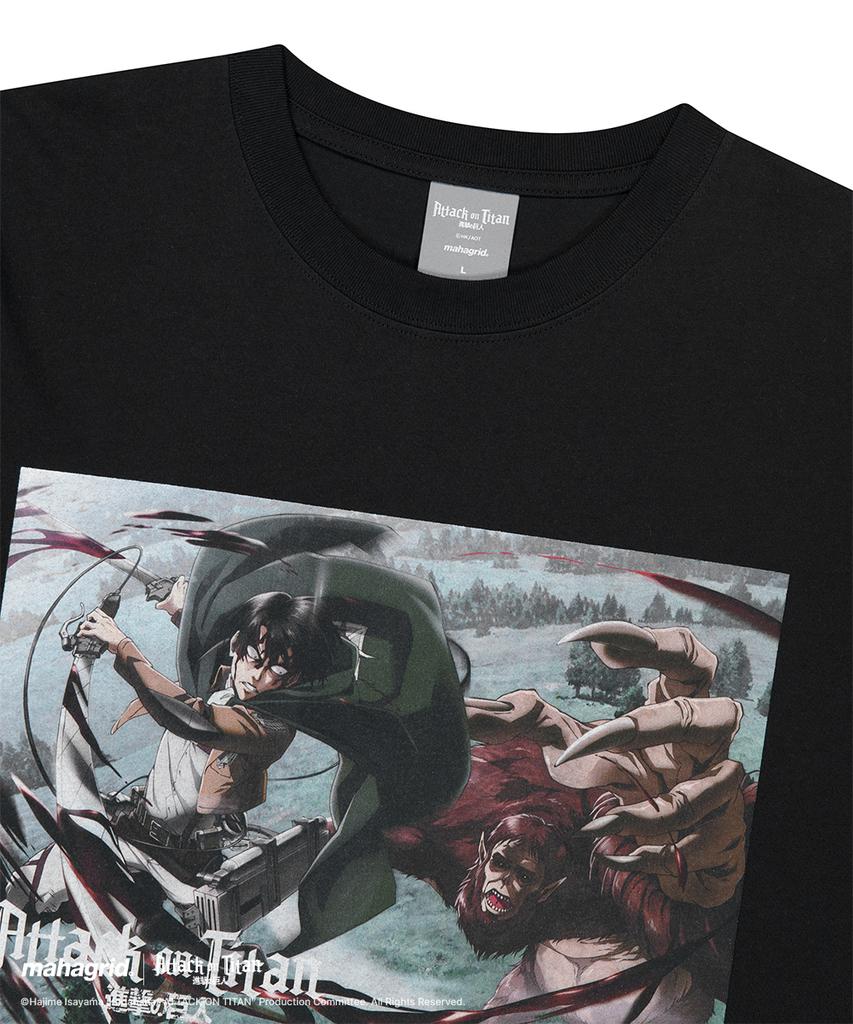 MAHAGRID [Attack On Titan] Levi Scene Tee Black(Mg2Gmmt500T)