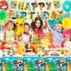 Cartoon-Geburtstagsparty-Dekorationen, Anime-Mottoparty-Dekorationen, Anime-Ballon-Party-Set, Ballon-Dekorationen