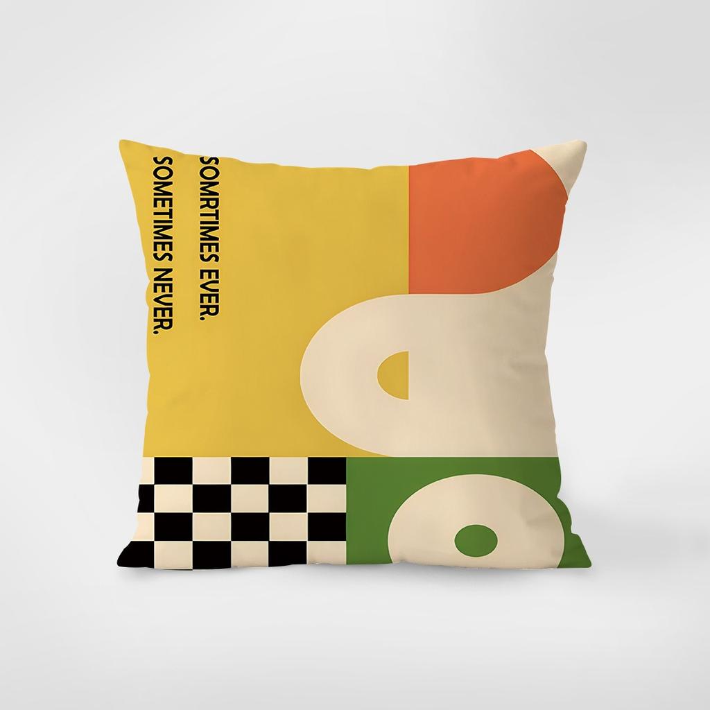 Taie D'oreiller Décorative Simple, Coussin Carré, Chambre à Coucher, Salon, Mode