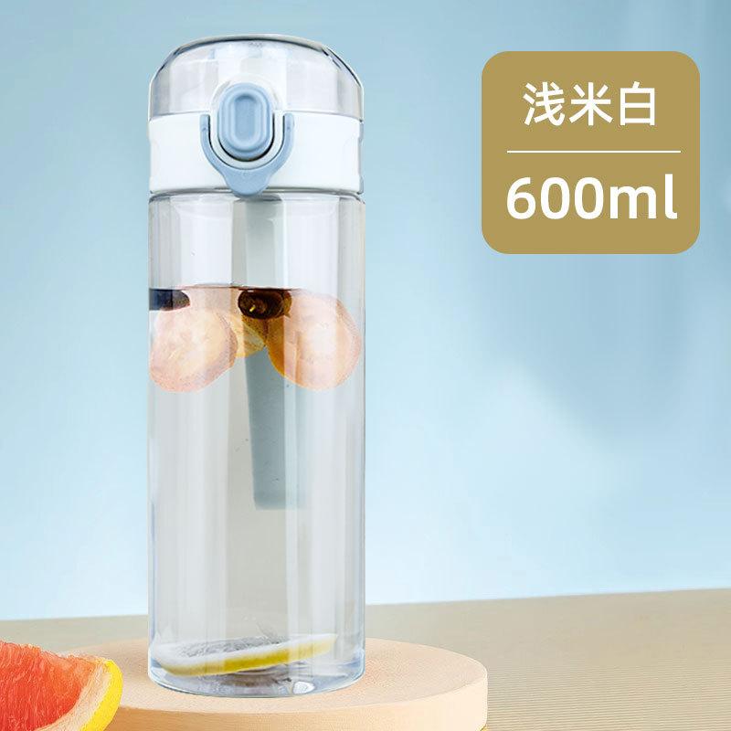 

Портативная пластиковая чашка, студенческая чашка для воды, большая емкость, портативная чашка с ручкой, устойчивая к высоким температурам, красивая спортивная бутылка для путешествий на открытом воздухе 600ml