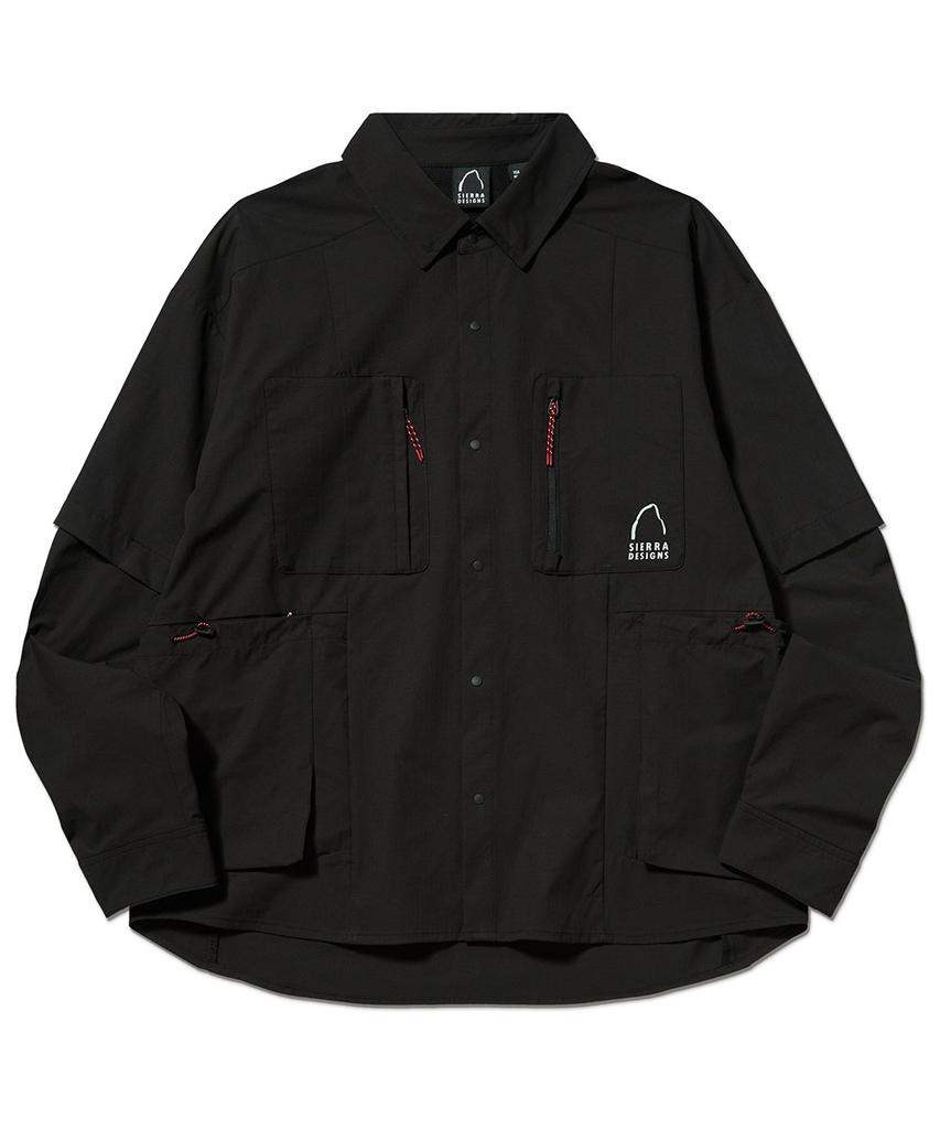 SIERRA DESIGNS W) Lamont Packable Backpackers Shirt Black