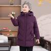 Gepolsterte Baumwollkleidung Damen neue lange abnehmbare Mütze diesen Winter Große Größe lockere Baumwoll-Steppjacke Oberteil