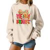Women's Loose Comfortable Casual Fashionable Character Printing Round Neck Long Sleeved Sweatshirt