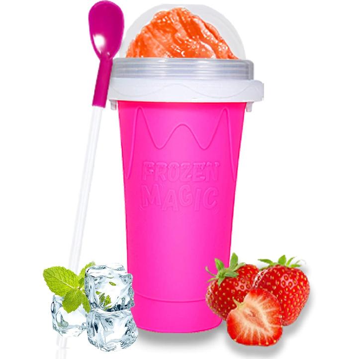 Color Land Slushy Cup, TIK TOK Slushie Maker Cup Frozen Magic Squeeze Cup, Ice Cream Maker Cup, Cool Stuff Trending Tiktok Items Homemade DIY Cool