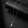 Simple English Letter Necklace Collarbone Chain Women Fashion Jewelry 26 Alphabet Pendant
