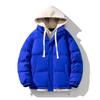 Winter new bread clothes men's thickened cotton-padded clothes loose flow fake two-piece hooded cotton-padded clothes jacket cotton-padded jacket