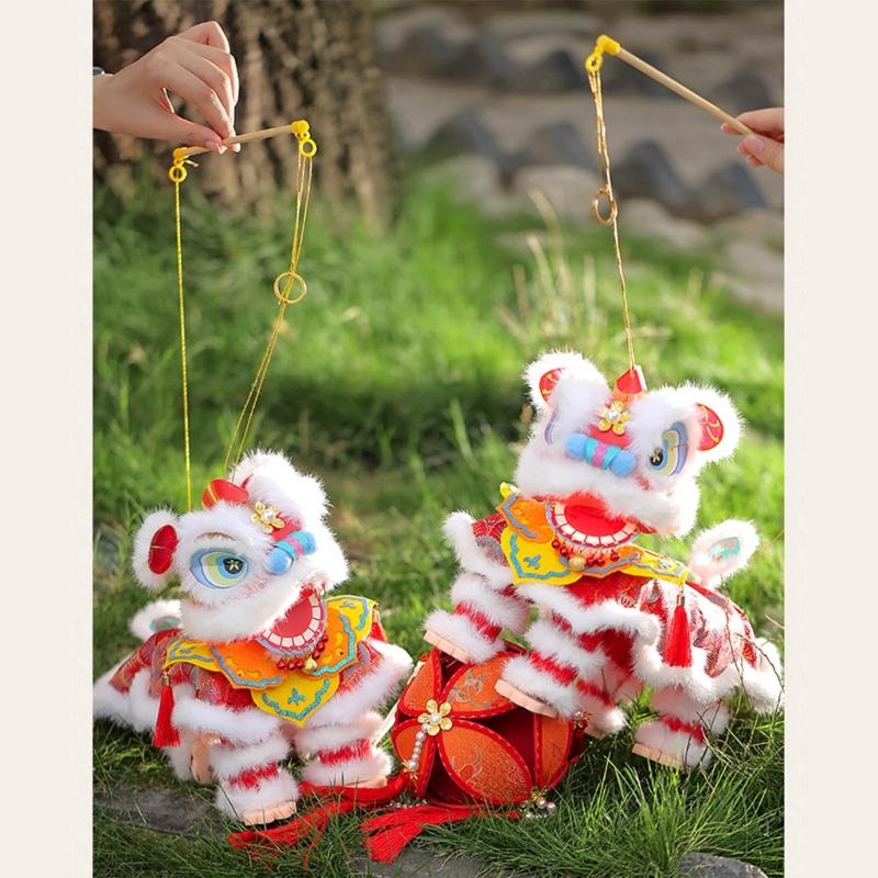Chinese New Year Craft Kits Lions Dance Themed Lanterns Easy Assembly Holiday Classroom Activity Supplies