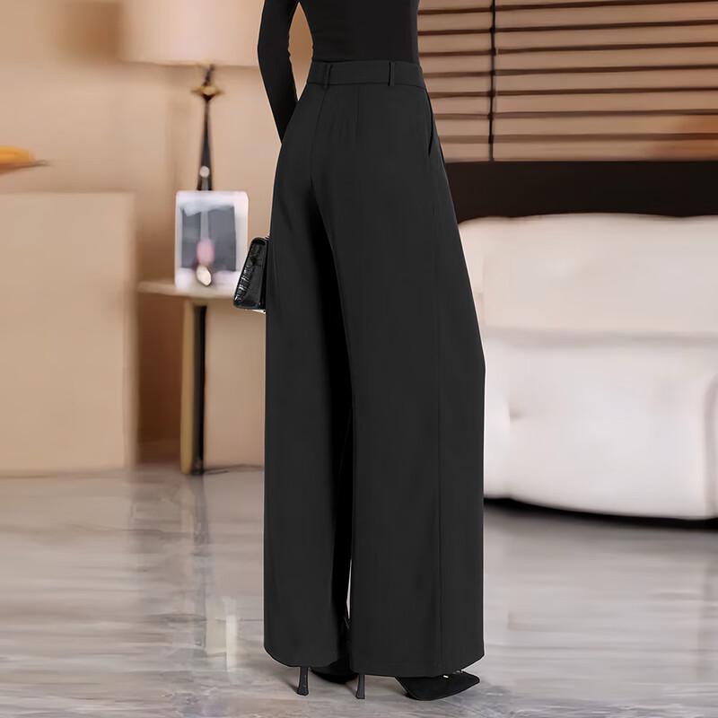 Women's High-Waist Wide-Leg Suit Pants