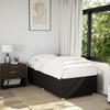 Bed Frame without Mattress Black 90x200 cm Fabric